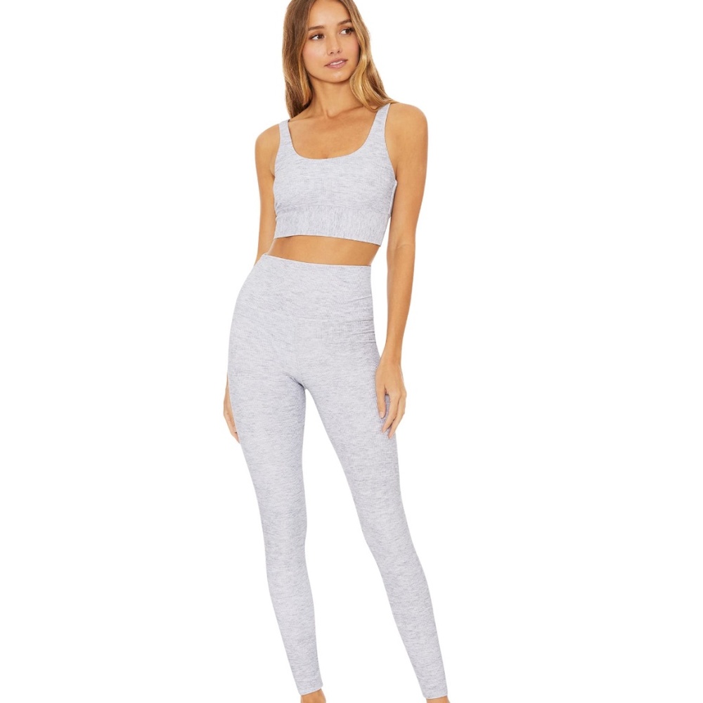 COPY - Beach Riot Ayla leggings and Leah top in cloud heather